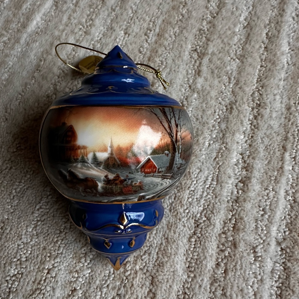 2006 Pleasures of Winter Terry Redlin Christmas Ornament Wild Wings